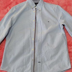 Tommy Hilfiger Dress Shirt Men size s/p Light blue